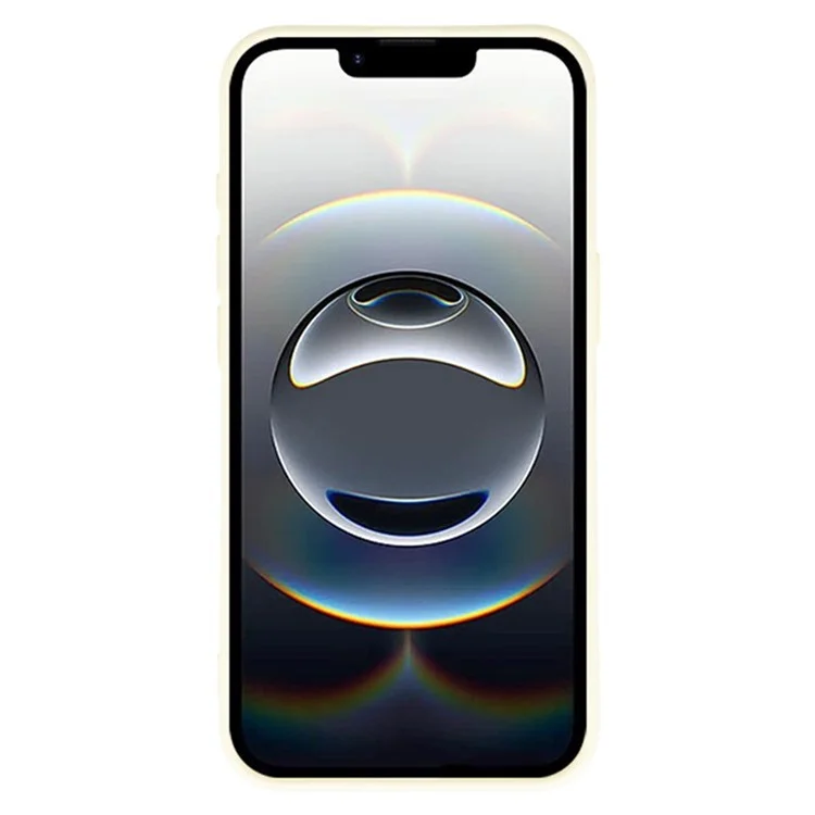 WANLONFENG RB2 Série Étui pour iPhone 16e en TPU Souple avec Protecteur d'Écran - Blanc