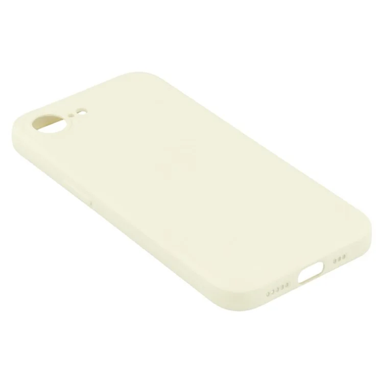 WANLONFENG RB2 Série Étui pour iPhone 16e en TPU Souple avec Protecteur d'Écran - Blanc