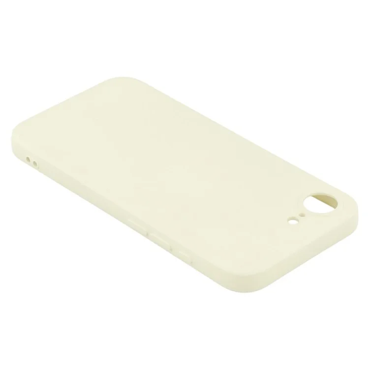 WANLONFENG RB2 Série Étui pour iPhone 16e en TPU Souple avec Protecteur d'Écran - Blanc