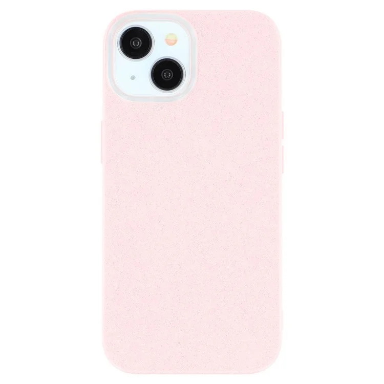 WANLONFENG XL2 Series for iPhone 15 Case IMD Glitter TPU Phone Cover with Tempered Glass Film - Pink