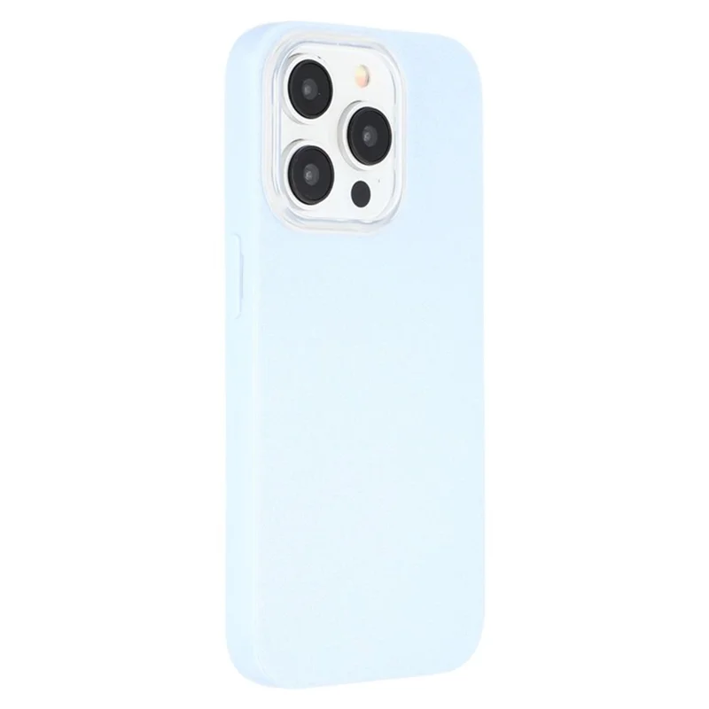 WANLONFENG XL2 Series for iPhone 15 Pro Case IMD Glitter TPU Phone Cover with Tempered Glass Film - Sky Blue