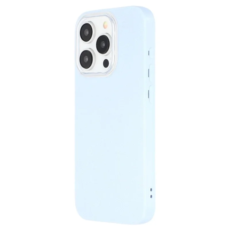 WANLONFENG XL2 Series for iPhone 15 Pro Case IMD Glitter TPU Phone Cover with Tempered Glass Film - Sky Blue