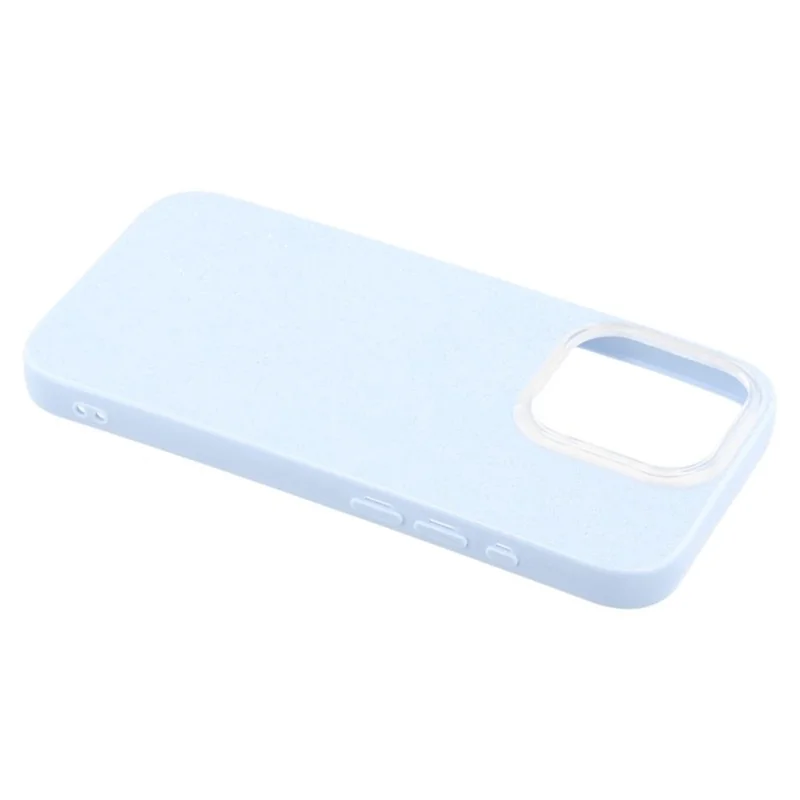 WANLONFENG XL2 Series for iPhone 15 Pro Case IMD Glitter TPU Phone Cover with Tempered Glass Film - Sky Blue