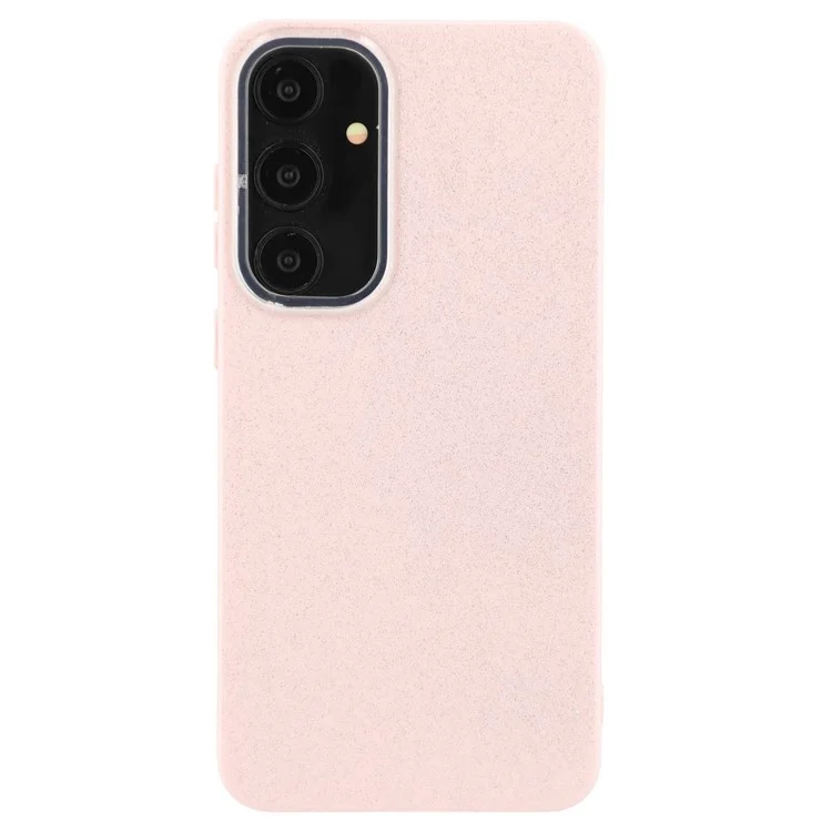 WANLONFENG XL2 Series for Samsung Galaxy S24+ Case IMD Glitter TPU Phone Cover with Tempered Glass Film - Pink