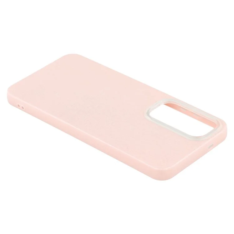 WANLONFENG XL2 Series for Samsung Galaxy S24+ Case IMD Glitter TPU Phone Cover with Tempered Glass Film - Pink