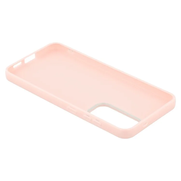 WANLONFENG XL2 Series for Samsung Galaxy S24+ Case IMD Glitter TPU Phone Cover with Tempered Glass Film - Pink