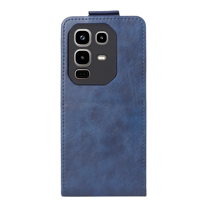 For Infinix Note 50 Pro 4G  /  Note 50 4G Stand Case Magnetic Clasp Vertical Flip Leather Phone Cover with Card Holder - Dark Blue