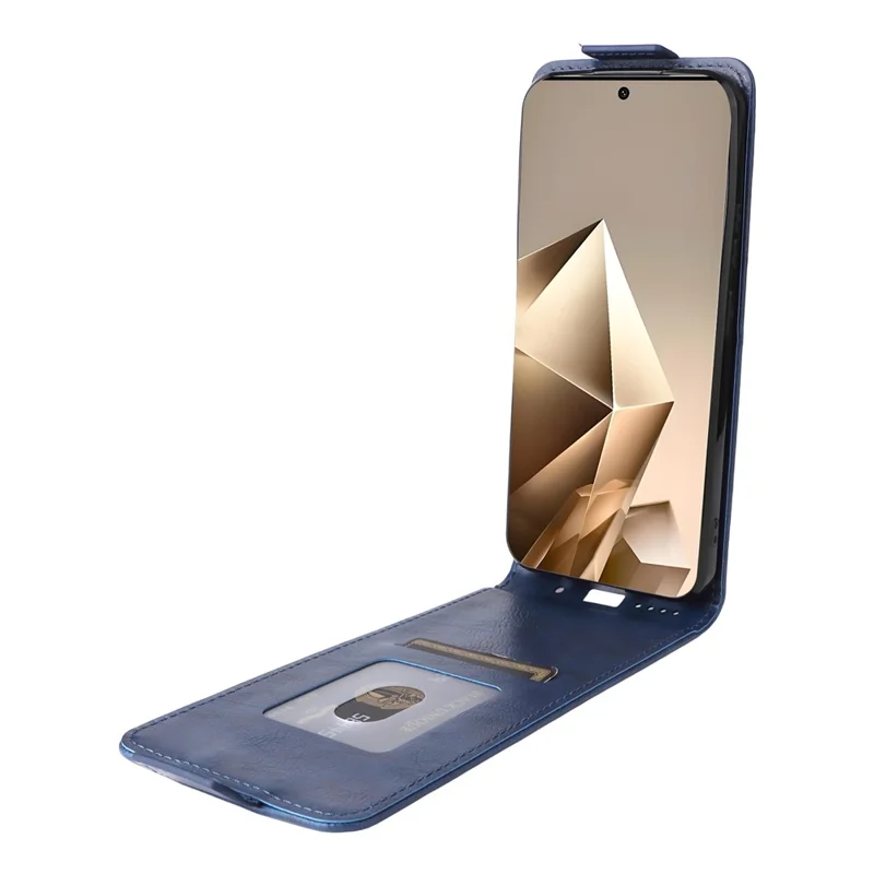 For Infinix Note 50 Pro 4G  /  Note 50 4G Stand Case Magnetic Clasp Vertical Flip Leather Phone Cover with Card Holder - Dark Blue