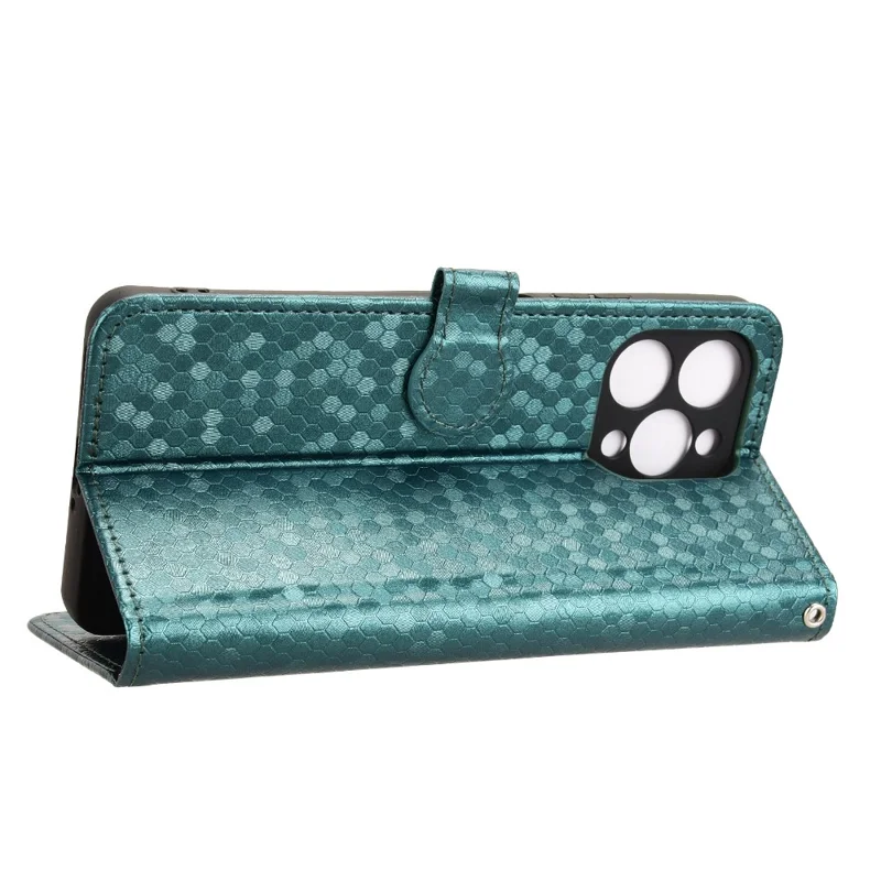Voor Doogee Note 58 Pro / Note 58 Walletcase met stippenmotief PU Leather telefoonhoes - Groen