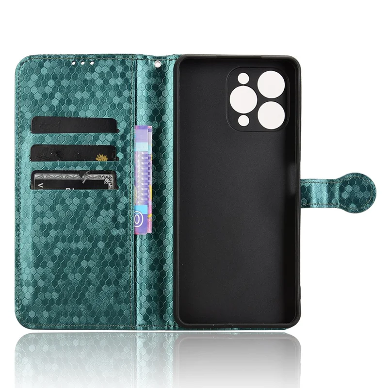 Voor Doogee Note 58 Pro / Note 58 Walletcase met stippenmotief PU Leather telefoonhoes - Groen