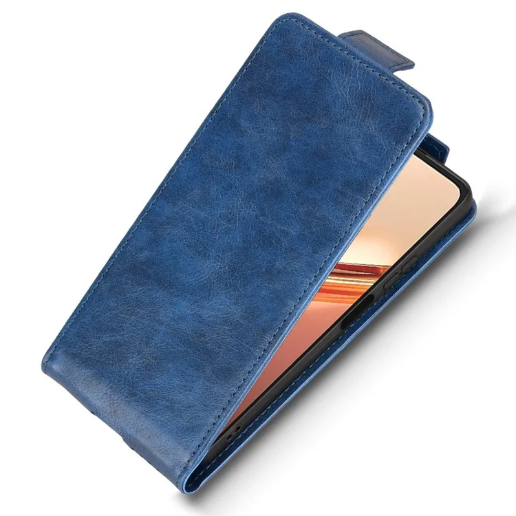 Funda con tapa para Doogee Note 58 Pro / Note 58 con cierre magnético, vertical, de cuero, con portarretratos - Azul oscuro