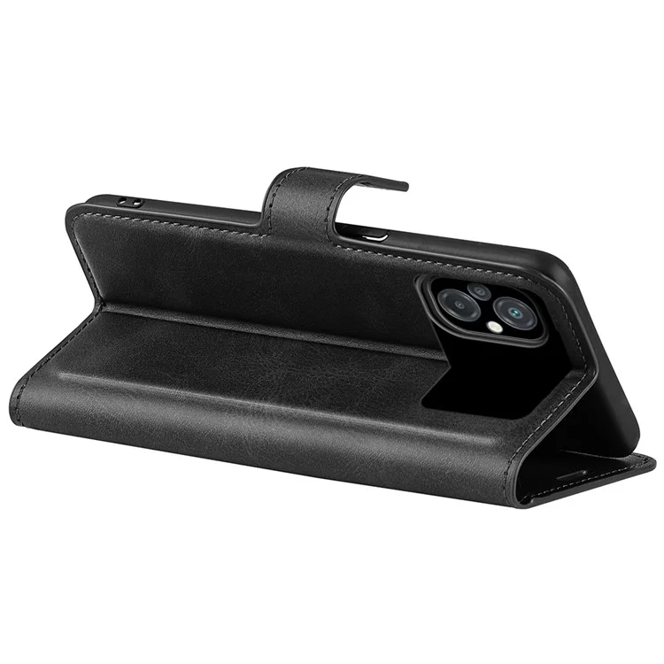 Per Xiaomi Poco M5 4G Quadrati a Filo Magnetico PU Petto PU Copertura Pethe Petto Anti-drop Coveret - Nero