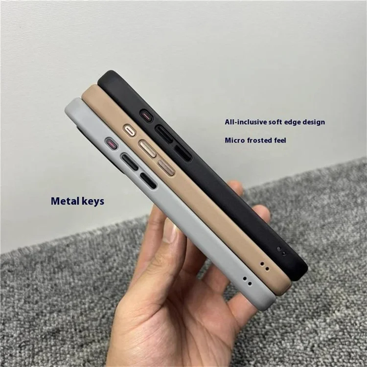 Cover posteriore per iPhone 16 Plus con custodia magnetica e supporto, antiurto in PC + TPU - Grigio