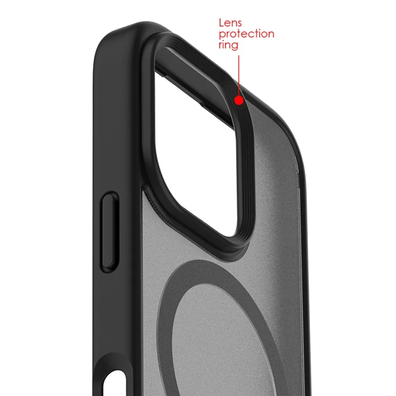 For iPhone 16 Pro Magnetic Case with Kickstand Drop Proof PC + TPU Phone Back Cover - Purple