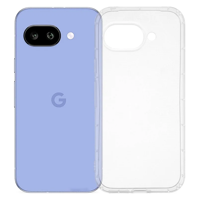 For Google Pixel 9a Case Transparent TPU Phone Cover Airbag Protection