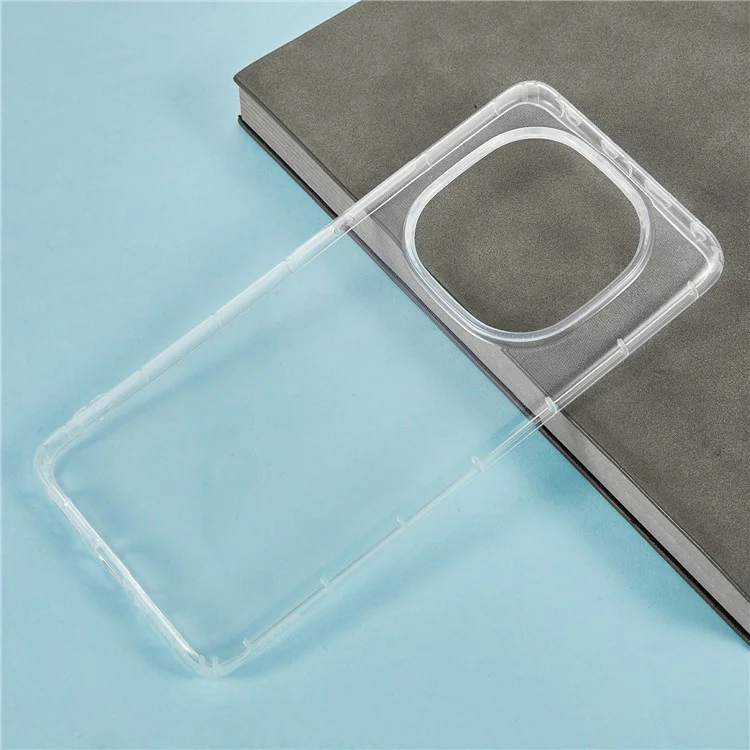 Pour Xiaomi Redmi Note 14 Pro 5G / Poco X7 5G Étui Transparent TPU Coque Arrière de Téléphone Protection Antichoc