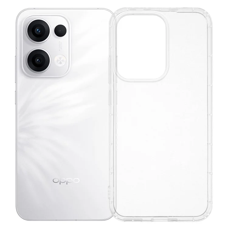 Чехол для Oppo Reno13 5G (Global) Прозрачный TPU Задняя крышка телефона с защитой от ударов