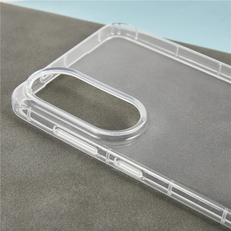 For Samsung Galaxy S25 Edge Case Transparent TPU Phone Back Cover Airbag Protection