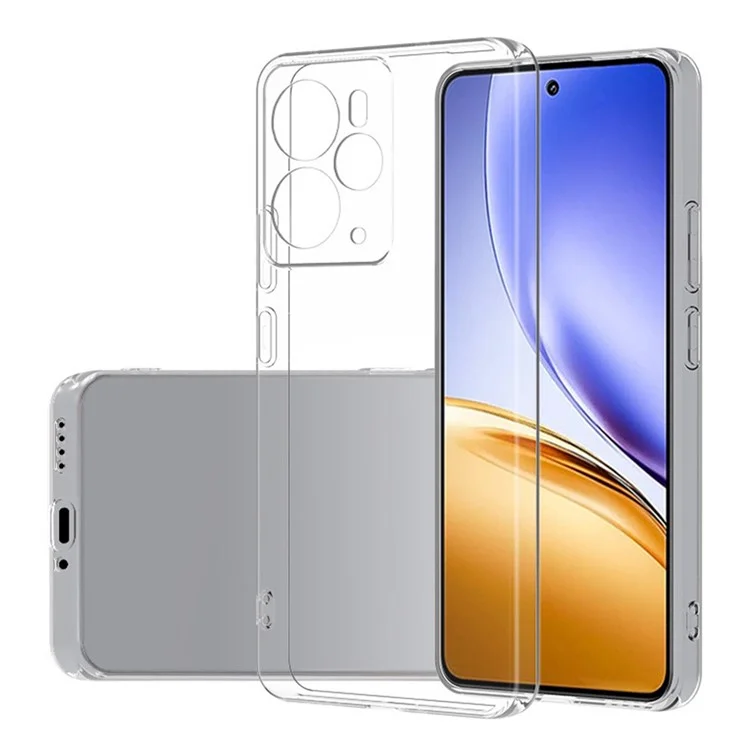 Für Realme 14 5G Rückseite Ultradünne flexible TPU Transparente Handyhülle