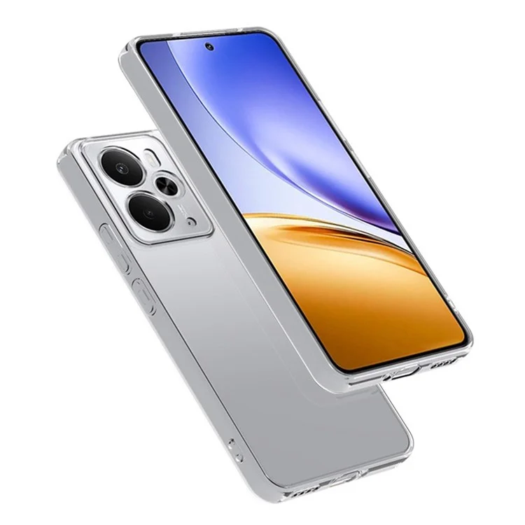 Für Realme 14 5G Rückseite Ultradünne flexible TPU Transparente Handyhülle