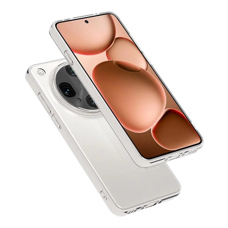 For Oppo Find X8 Ultra 5G Back Cover Ultra Thin Flexible TPU Clear Phone Case