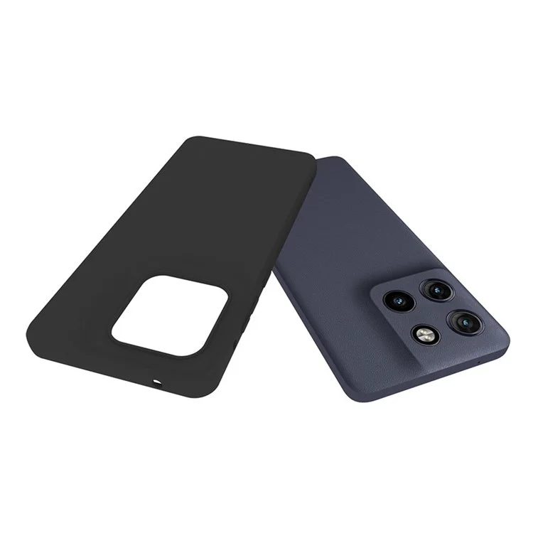 Чехол для Motorola Edge 60 Fusion 5G / G Stylus 5G (2025) - Мягкий матовый TPU чехол в черном цвете с большим вырезом