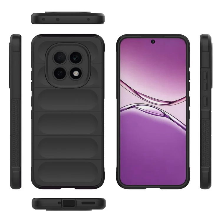 Funda para Oppo F29 5G Antichoque Suave TPU Resistente Cubierta Trasera del Teléfono - Negro