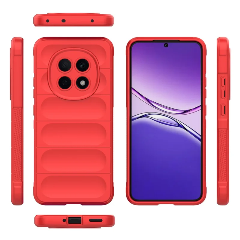 For Oppo F29 Pro 5G Case Anti-Drop Soft TPU Rugged Phone Back Cover - Red