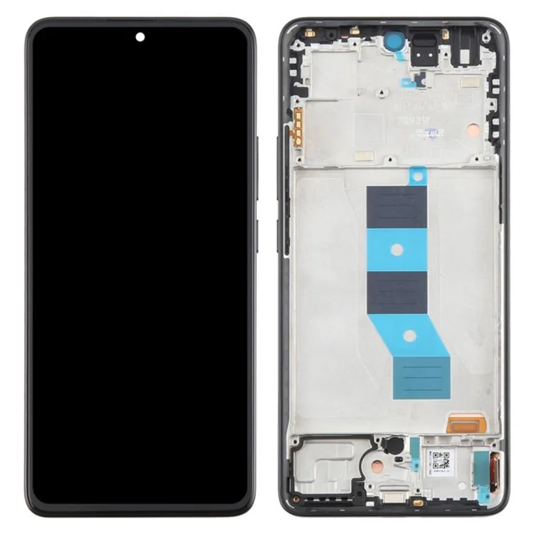 For Xiaomi Redmi Note 14 5G OEM Grade S OLED Screen and Digitizer Assembly + Frame (Without Logo) - Black