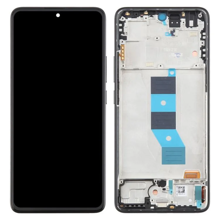 Para Xiaomi Redmi Note 14 5G Pantalla LCD de Grado C y Conjunto de Digitalizador + Marco (TFT) (Sin Logotipo) - Negro
