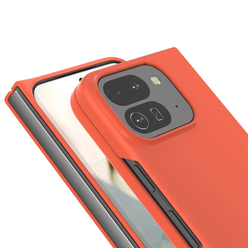For Google Pixel 10 Pro Fold Case Skin-Touch Texture Hard PC Folding Phone Cover - Orange
