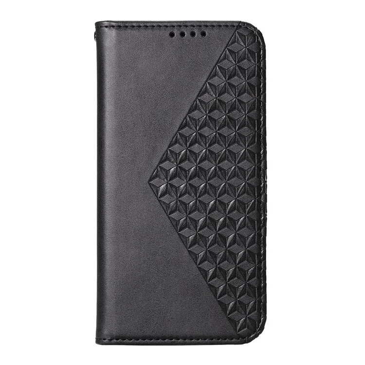 Funda para Xiaomi Redmi A5 4G (171,7 mm) / Poco C71 4G de Cuero con Textura de Piel de Ternera con Cartera - Negro