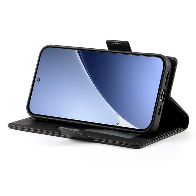 Funda Tipo Cartera de Cuero Sintético con Soporte para Xiaomi Redmi A5 4G (171,7 mm) / Poco C71 4G - Negro
