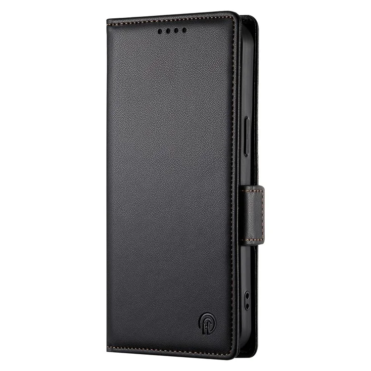 Capa de Couro Sintético com Suporte para Honor X8c 4G - Carteira para Celular - Preto