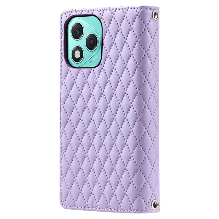 Custodia Stile 012 per Honor 400 Lite con Tasca con Cerniera, Glitter e Cover in Pelle per Telefono - Viola