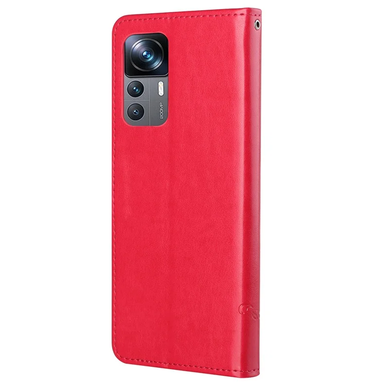 Для Xiaomi 12t 5g / 12T Pro 5G Butterfly Flow - Красный