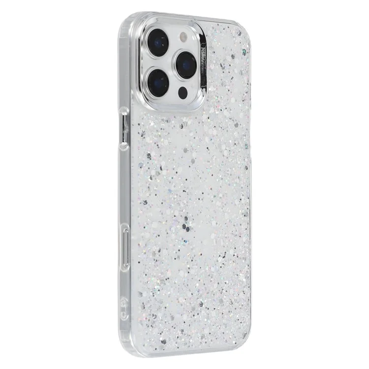 Étui pour iPhone 16 Pro Max Design Époxy Électroplaqué Soft TPU Coque Arrière Découpe Large pour Objectif