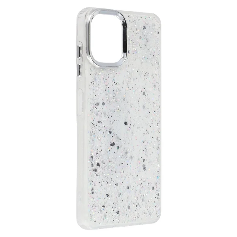 For Samsung Galaxy A06 5G Case Epoxy Design Electroplating Soft TPU Phone Back Cover Large Lens Cutout
