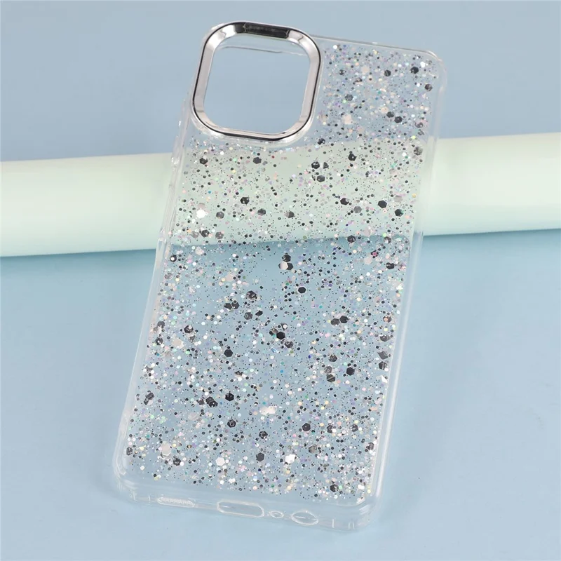 For Samsung Galaxy A06 5G Case Epoxy Design Electroplating Soft TPU Phone Back Cover Large Lens Cutout