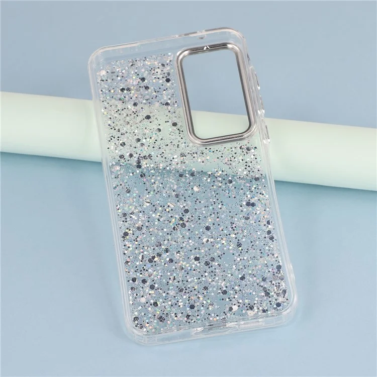 Coque pour Samsung Galaxy A25 5G (Global) (161,0 mm) Design Époxy Électrolytique Souple TPU Arrière de Téléphone avec Grande Découpe d'Objectif