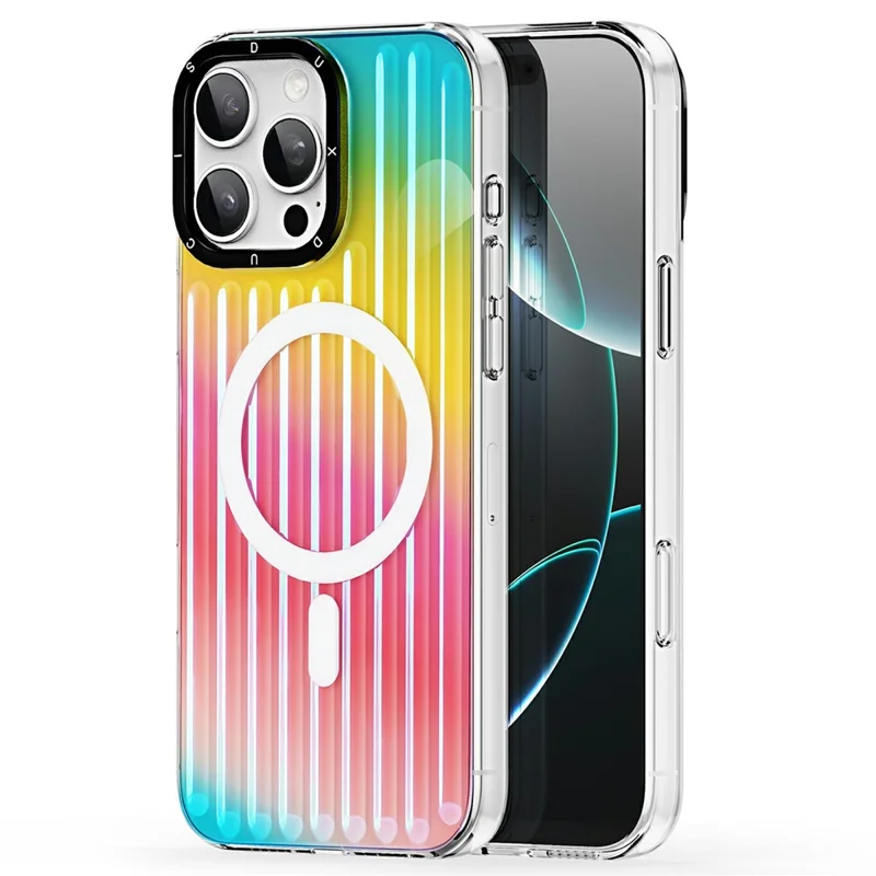 DUX DUCIS Zest Series For iPhone 16 Pro Case Compatible with MagSafe Gradient TPU + PET Phone Cover - Colorful