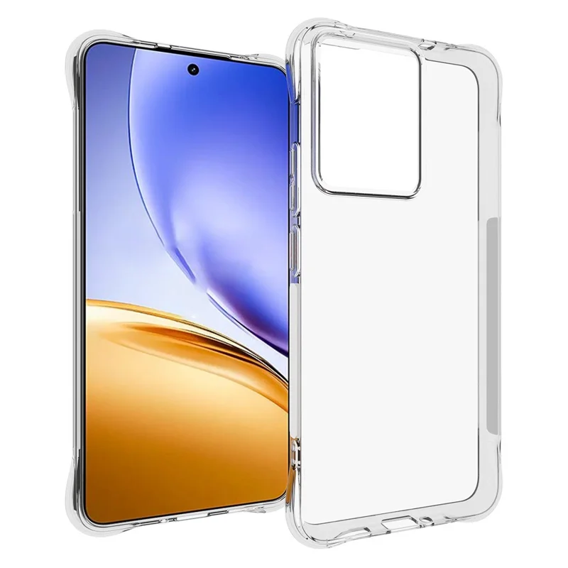 For Realme 14 5G Clear Case Anti-Shock TPU Phone Cover Reinforced Corners