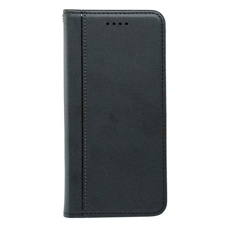 HX01 For Xiaomi Redmi Note 14S 4G Wallet Case Magnetic Closing PU Leather Phone Cover - Black