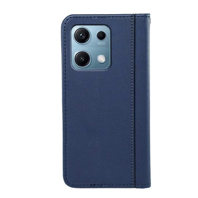 HX01 For Xiaomi Redmi Note 14S 4G Wallet Case Magnetic Closing PU Leather Phone Cover - Blue