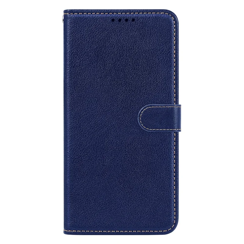 For Samsung Galaxy A36 5G Case RFID Blocking Wallet Litchi Texture Leather Phone Cover Magnetic Clasp - Blue
