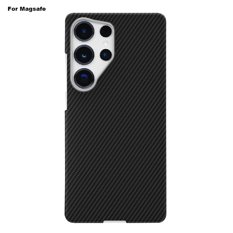 GKK For Samsung Galaxy S25 Ultra Magnetic Case 600D Fine Carbon Fiber Texture Hard PC Phone Back Cove