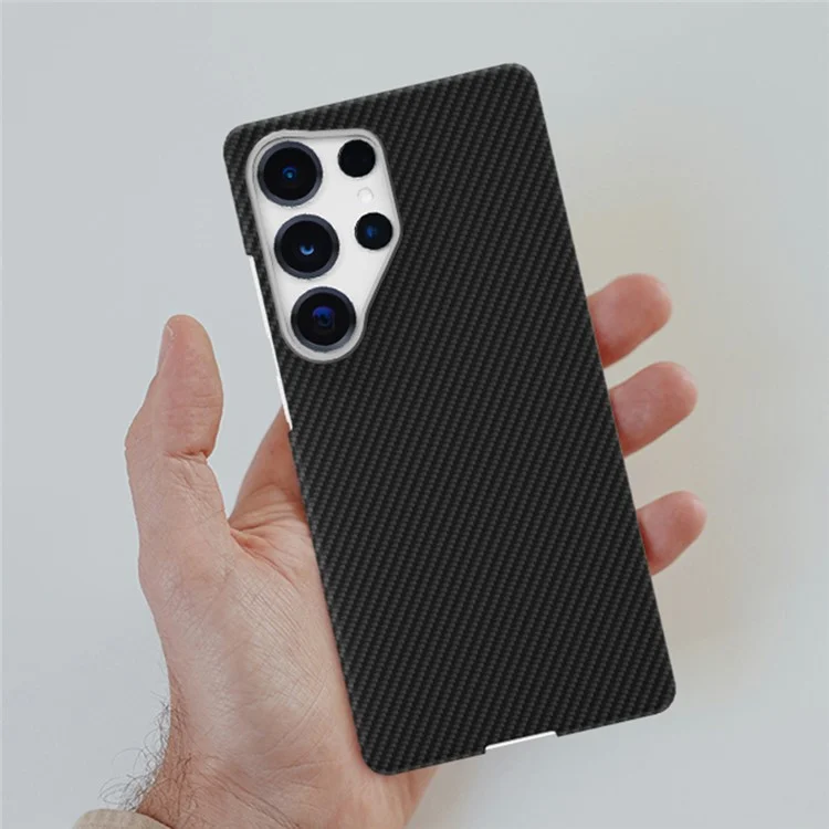 GKK For Samsung Galaxy S25 Ultra Magnetic Case 600D Fine Carbon Fiber Texture Hard PC Phone Back Cove