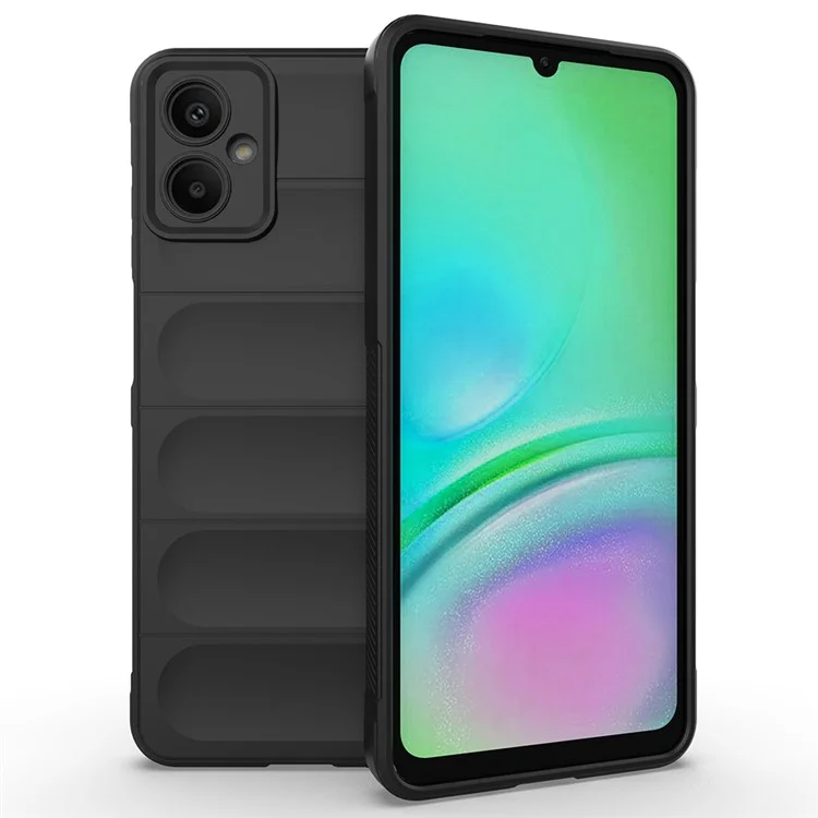 AMORUS Per Samsung Galaxy A06 5G Cover Antiurto Morbido TPU Custodia Robusta per Cellulare - Nero