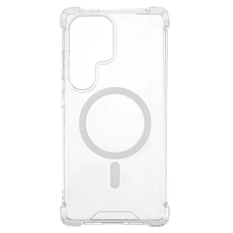 For Samsung Galaxy S24 Ultra Case Magnetic Case 1.5mm Shockproof Clear Phone Back Cover