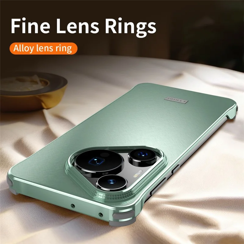 For Huawei P70 Pro / Pura 70 Pro+ Case PC + Silicone + Alloy Matte Phone Cover - Titanium